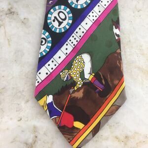 NICOLE MILLER DAY AT THE RACETRACK ALL SILK NECKTIE